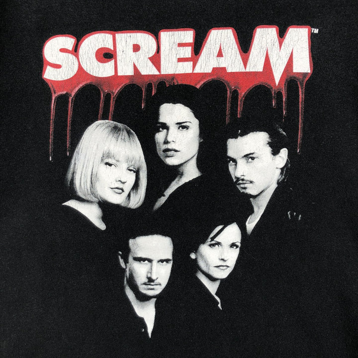 SCREAM movie t-shirt (men's size M) cotton black type Vintage Second Hand