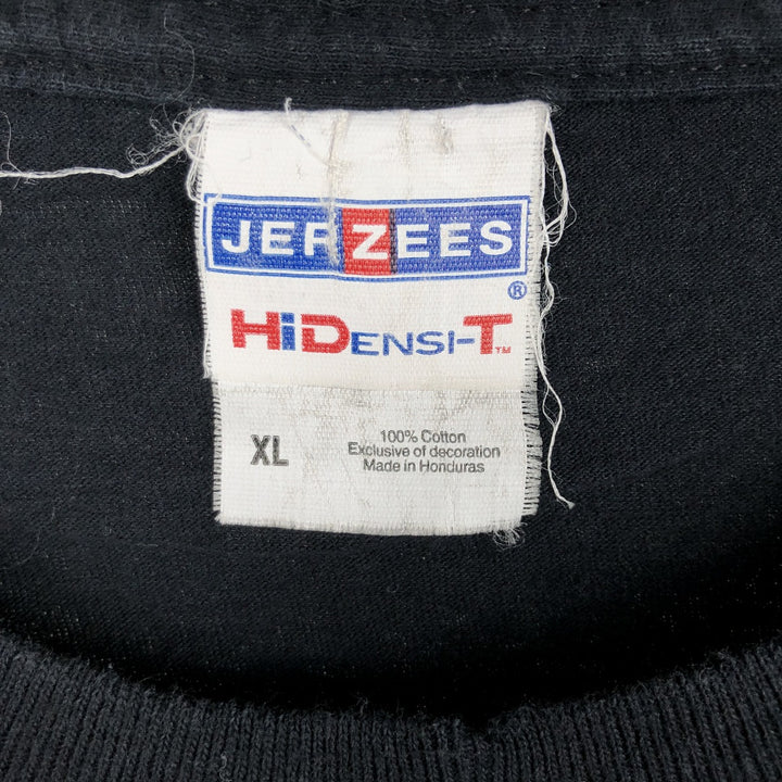 Jerzees THE WALKING DEAD Large Print Movie T-Shirt, Men's XL cotton black type Vintage Second Hand