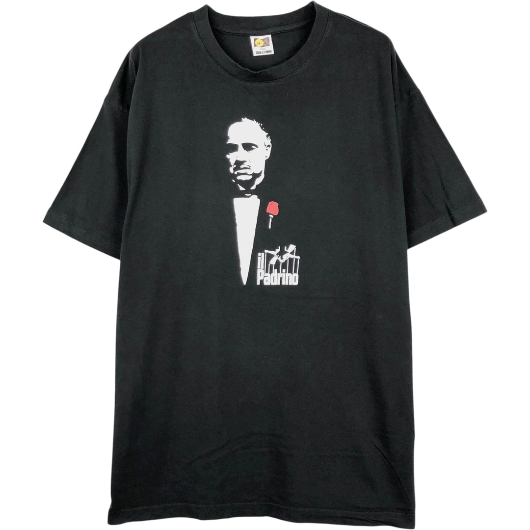 THE GODFATHER Movie T-Shirt (Men's XXL equivalent) cotton black type Vintage Second Hand