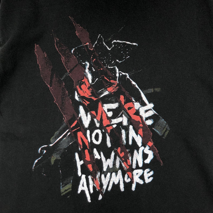 STRANGER THINGS Stranger Things Movie T-shirt Men's S size cotton black type Vintage Second Hand