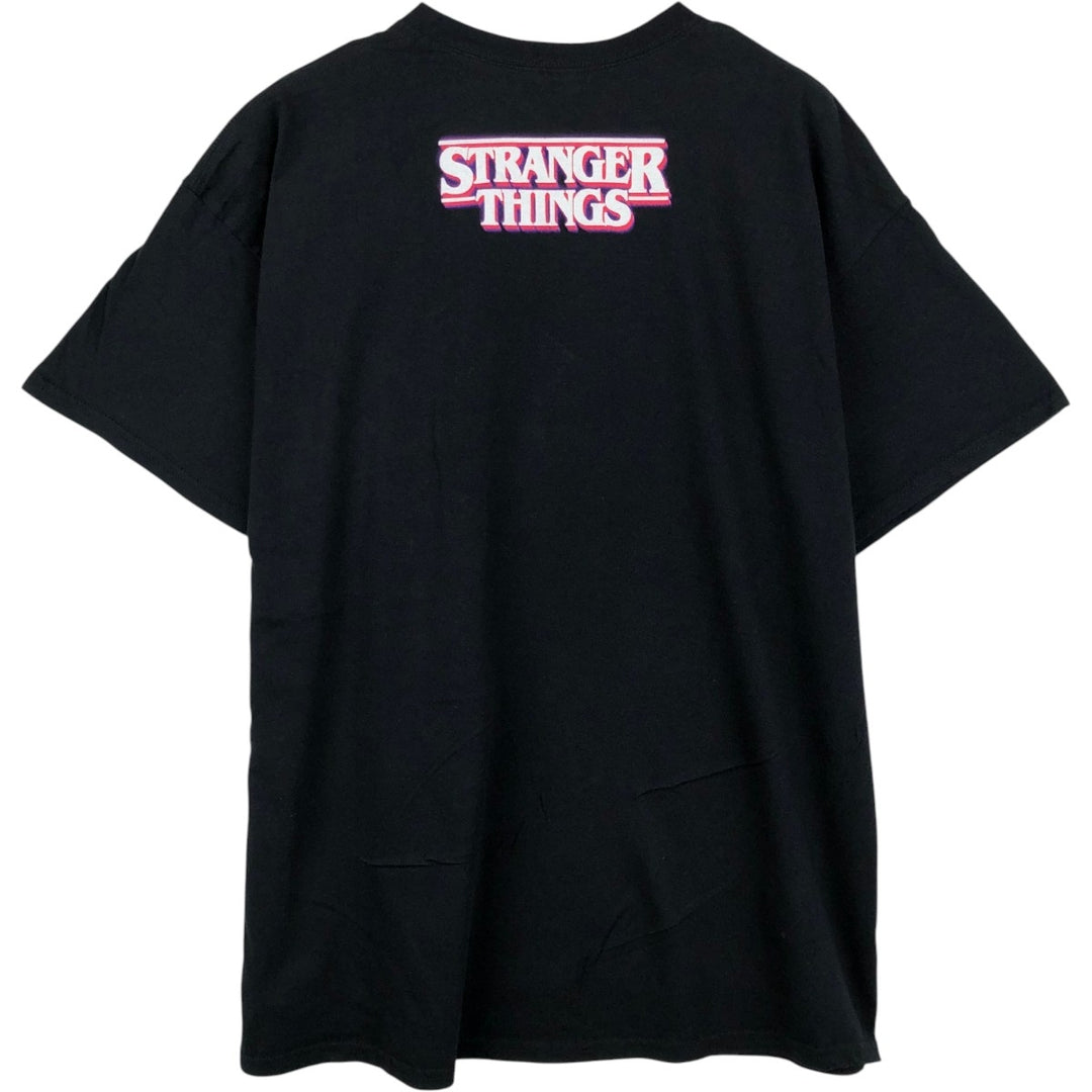 STRANGER THINGS Stranger Things Movie T-shirt Men's XL size cotton black type Vintage Second Hand