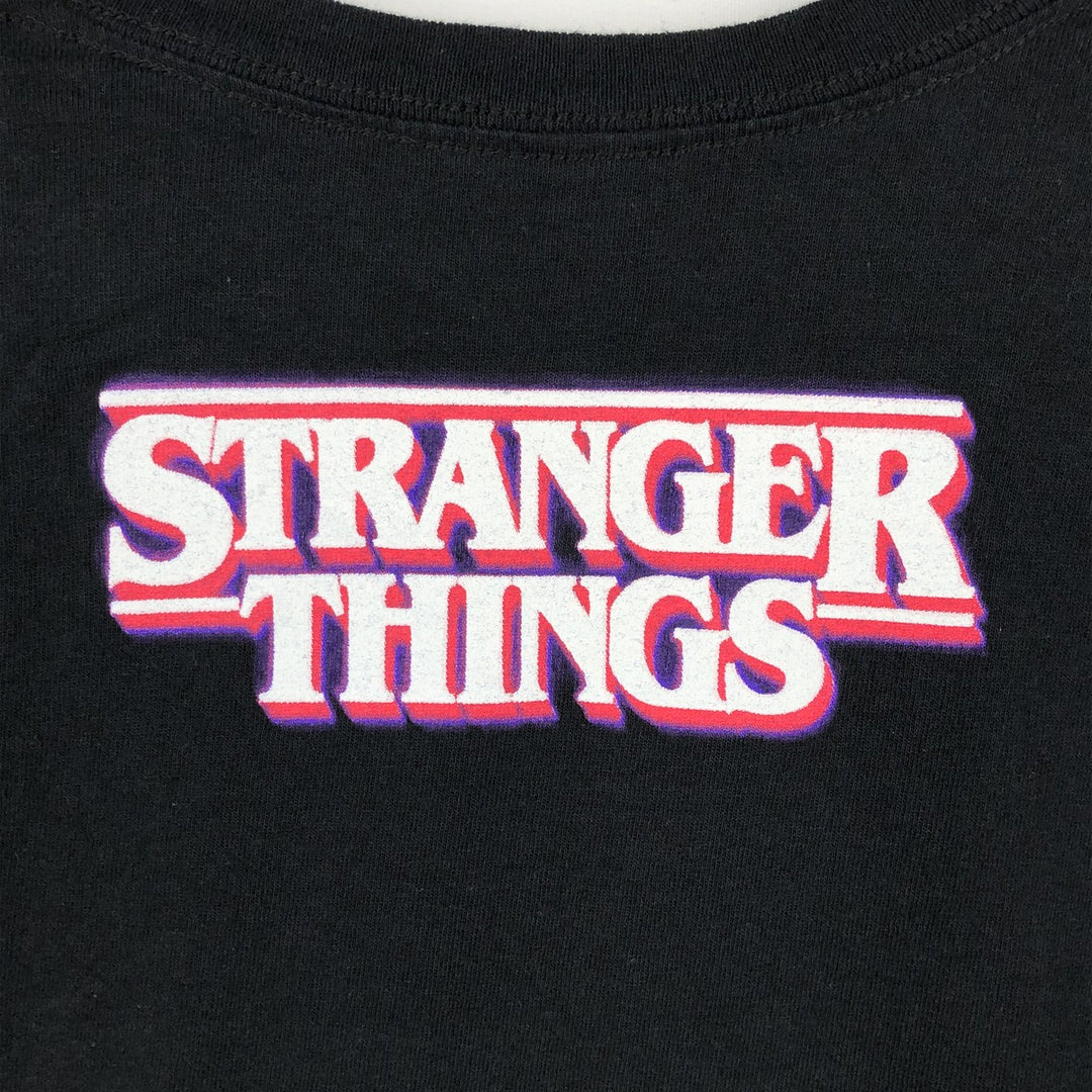 STRANGER THINGS Stranger Things Movie T-shirt Men's XL size cotton black type Vintage Second Hand