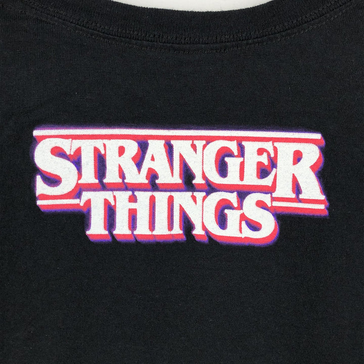 STRANGER THINGS Stranger Things Movie T-shirt Men's XL size cotton black type Vintage Second Hand