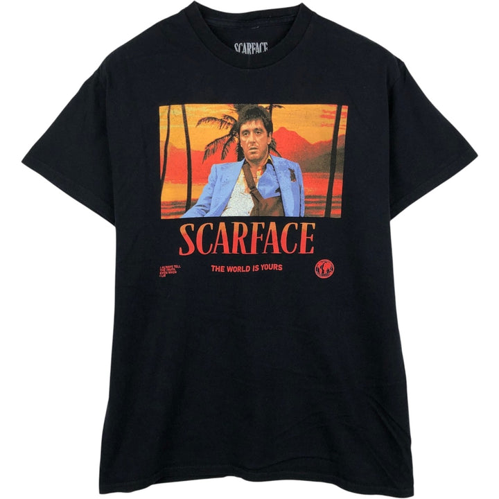 Scarface Movie T-shirt, Men's M size cotton black type Vintage Second Hand