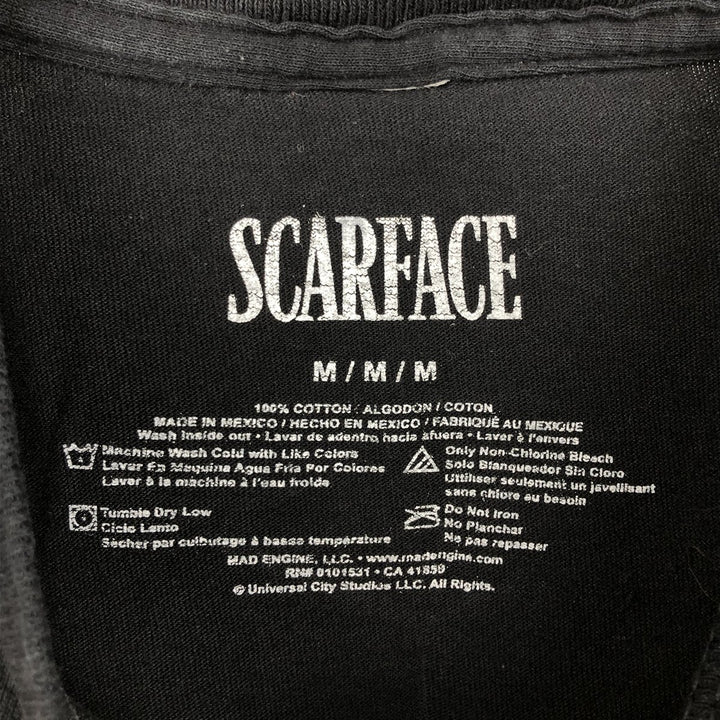 Scarface Movie T-shirt, Men's M size cotton black type Vintage Second Hand