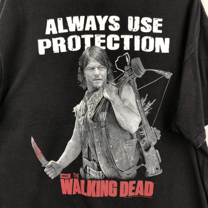 Delta DELTA THE WALKING DEAD Movie T-shirt for men, size XL cotton black type Vintage Second Hand