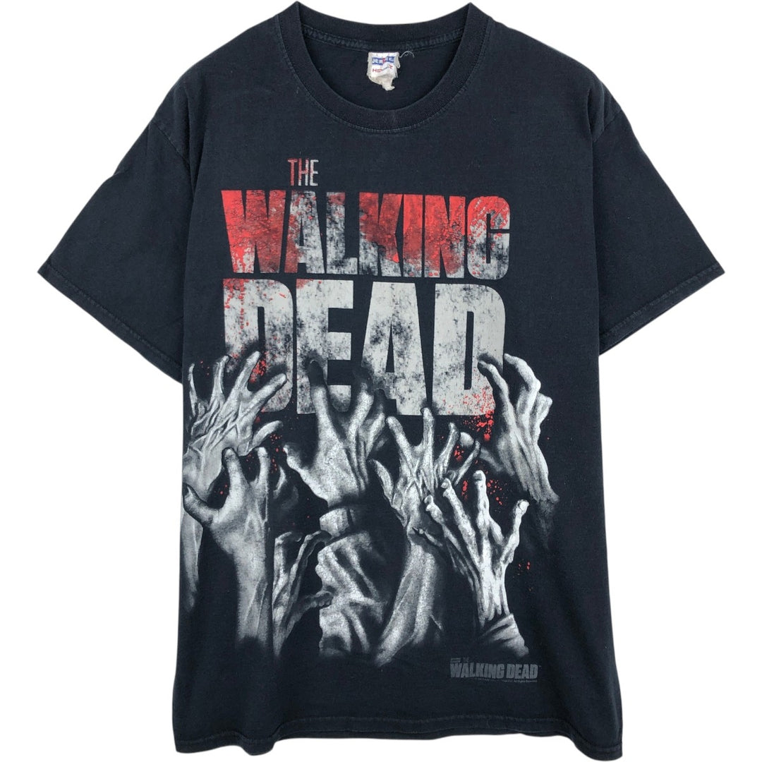 Jerzees THE WALKING DEAD Movie T-Shirt, Men's Size L cotton black type Vintage Second Hand
