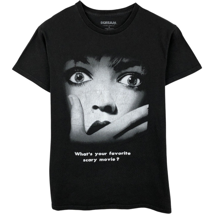 SCREAM Movie T-shirt, Men's S size cotton black type Vintage Second Hand