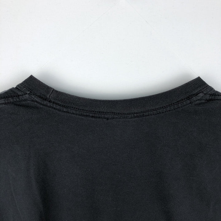 PORT and COMPANY THE WALKING DEAD Skull Pattern Movie T-Shirt (Men's Size L) cotton black type Vintage Second Hand