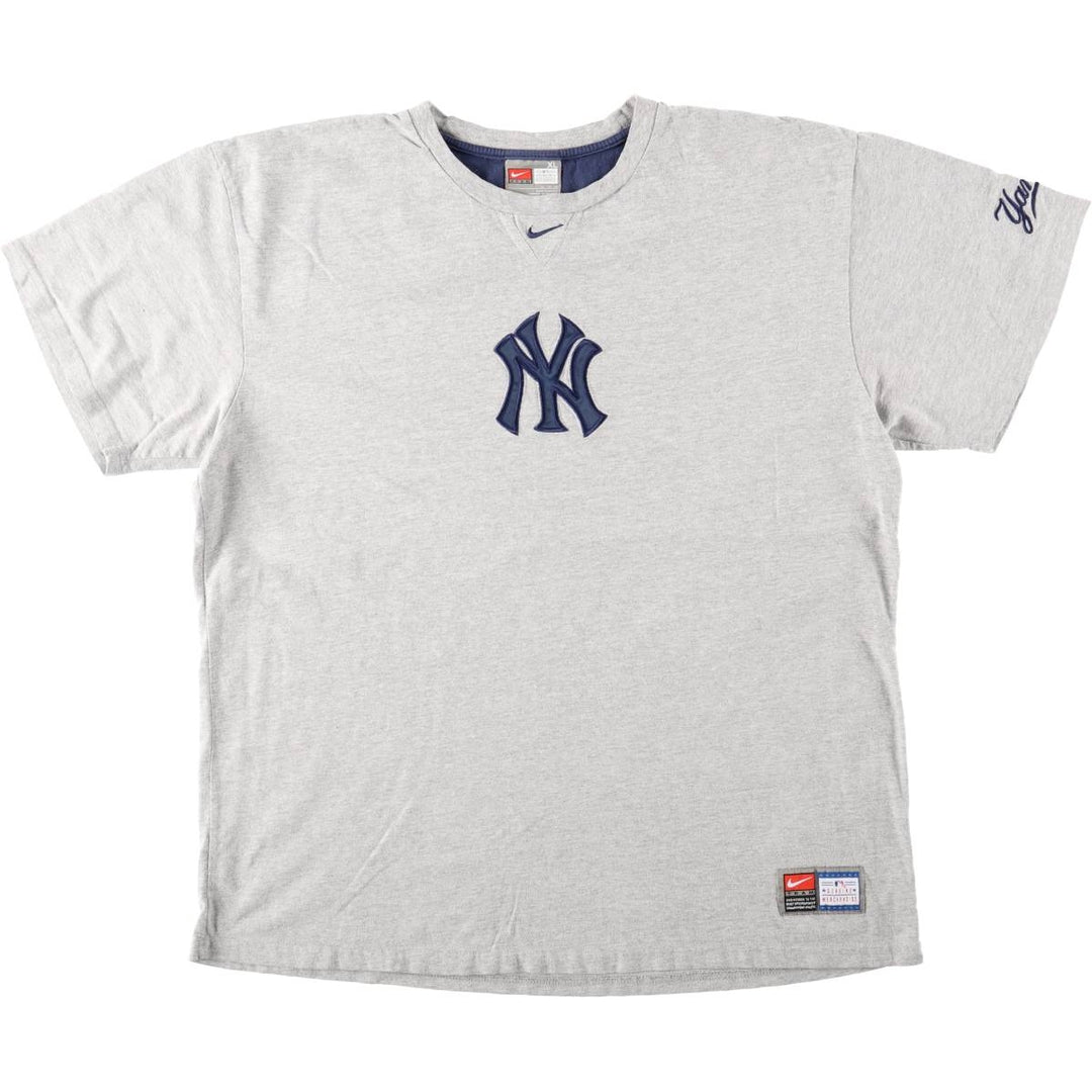 Nike Team MLB New York Yankees sports print t-shirt, men's size XL (approx.) cotton gray type Vintage Second Hand