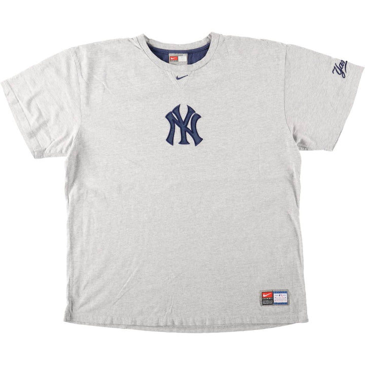 Nike Team MLB New York Yankees sports print t-shirt, men's size XL (approx.) cotton gray type Vintage Second Hand