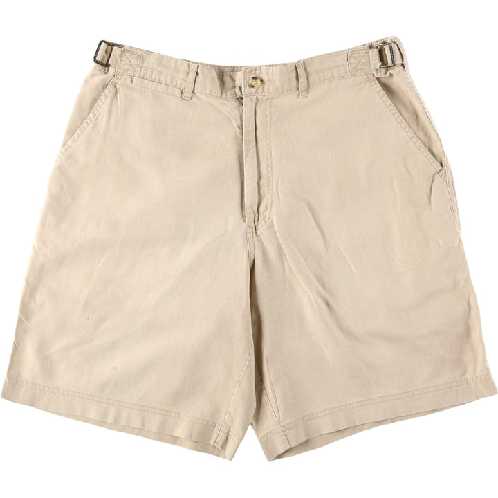 ARMANDO Cotton x Linen Shorts, Men's Size W34 (approx.) linen Beige type Vintage Second Hand