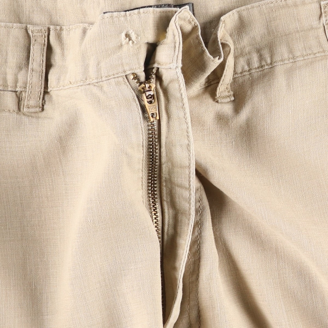 ARMANDO Cotton x Linen Shorts, Men's Size W34 (approx.) linen Beige type Vintage Second Hand