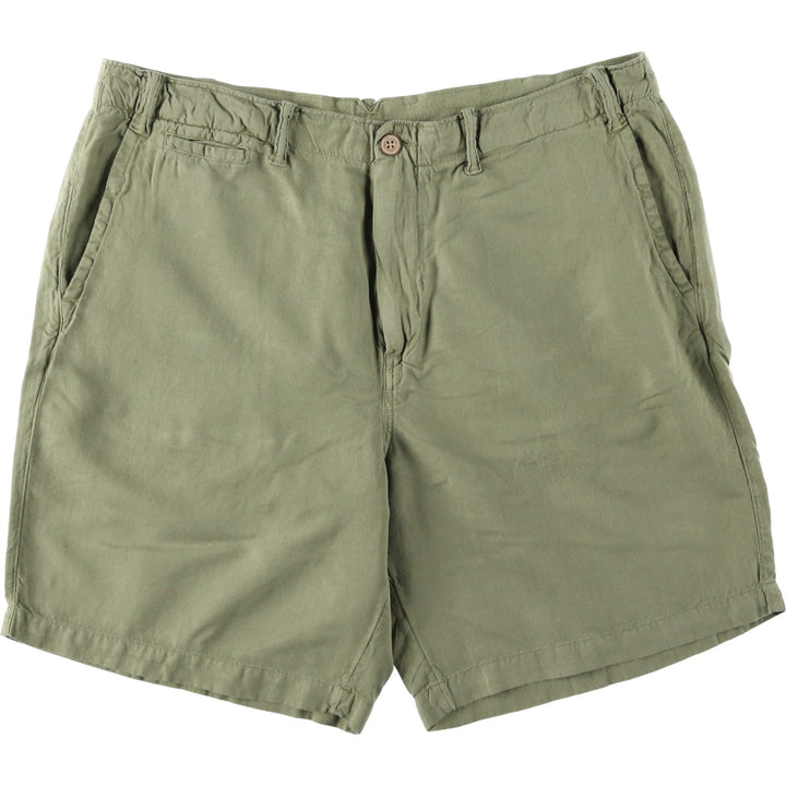 Ralph Lauren POLO RALPH LAUREN CLASSIC FIT Linen Shorts, Men's Size W37 (approx.) unclear Khaki type Vintage Second Hand