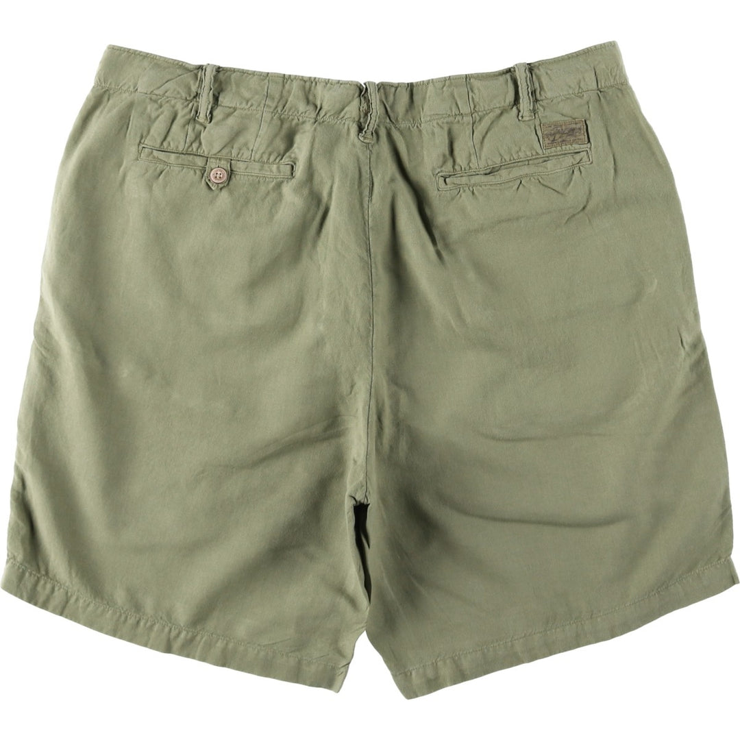 Ralph Lauren POLO RALPH LAUREN CLASSIC FIT Linen Shorts, Men's Size W37 (approx.) unclear Khaki type Vintage Second Hand