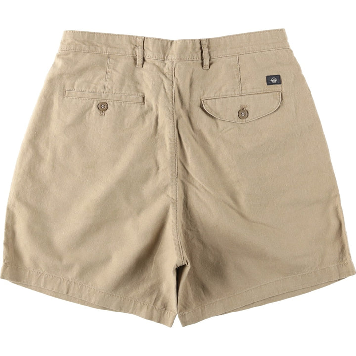 Dockers two-pleat hemp x cotton shorts, men's size W33 (approx.) Hemp beige type brown Vintage Second Hand