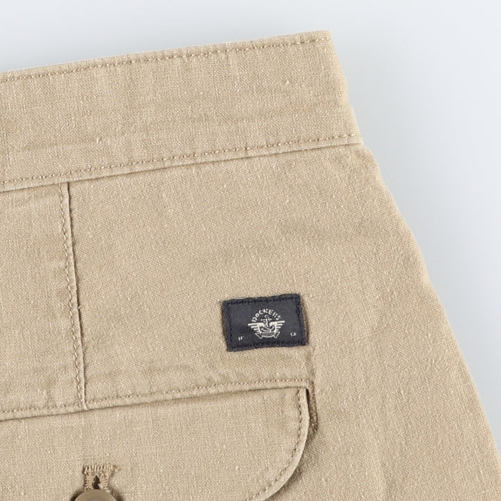 Dockers two-pleat hemp x cotton shorts, men's size W33 (approx.) Hemp beige type brown Vintage Second Hand