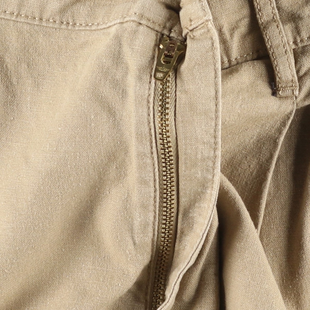 Dockers two-pleat hemp x cotton shorts, men's size W33 (approx.) Hemp beige type brown Vintage Second Hand