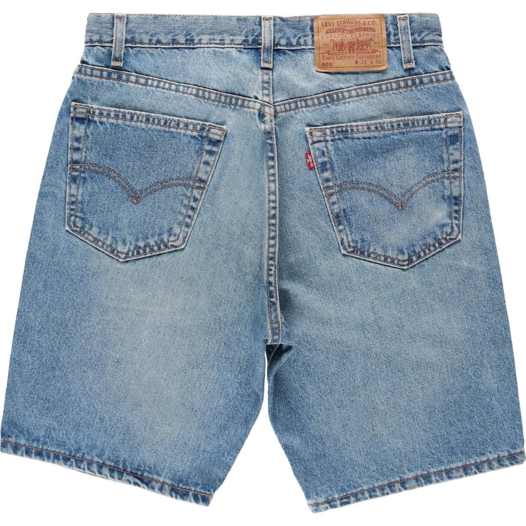 2000'S Levi's 505 Regular Fit Denim Shorts, Made in USA, Men's Size W33 (approx.) cotton blue type Vintage Second Hand