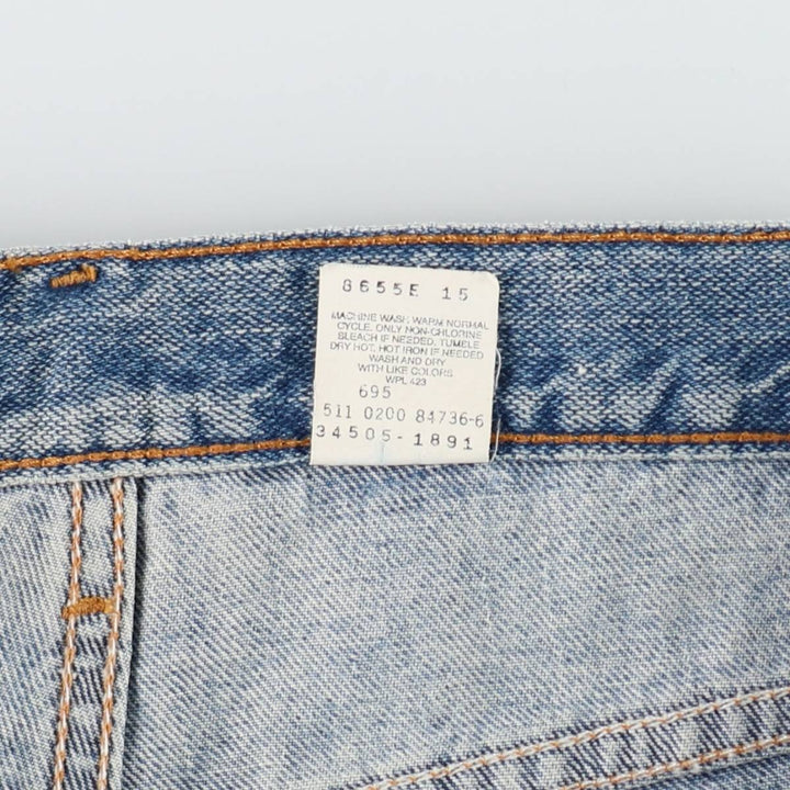 2000'S Levi's 505 Regular Fit Denim Shorts, Made in USA, Men's Size W33 (approx.) cotton blue type Vintage Second Hand