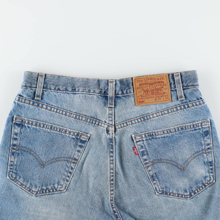 2000'S Levi's 505 Regular Fit Denim Shorts, Made in USA, Men's Size W33 (approx.) cotton blue type Vintage Second Hand