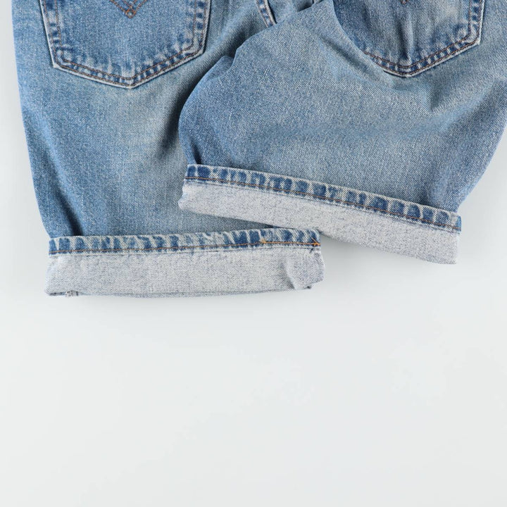 2000'S Levi's 505 Regular Fit Denim Shorts, Made in USA, Men's Size W33 (approx.) cotton blue type Vintage Second Hand