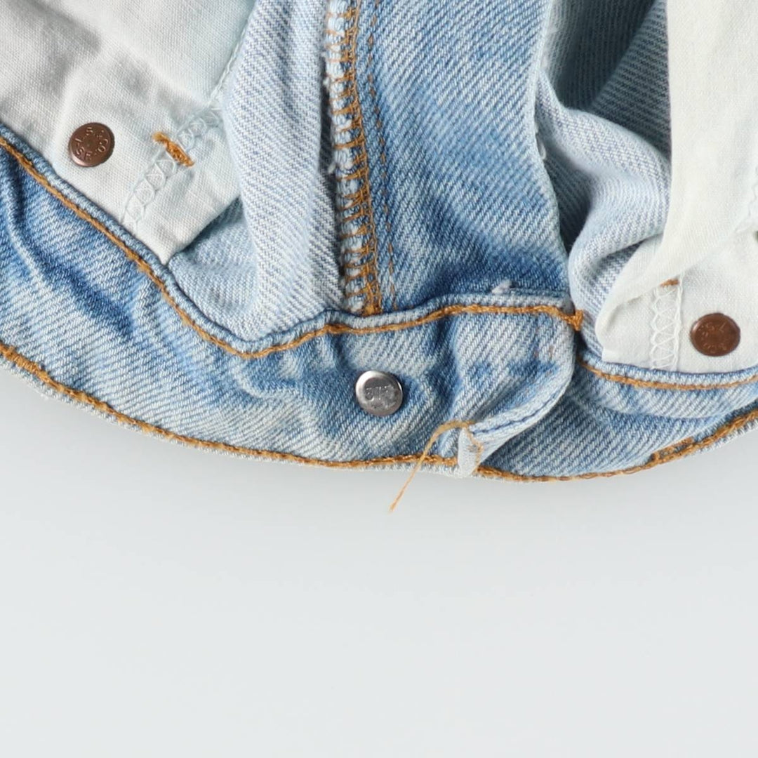 90'S Levi's 550 Relaxed Fit Orange Tab Denim Shorts, Made in USA, Men's W30 (approx.), Vintage cotton blue type Vintage Second Hand