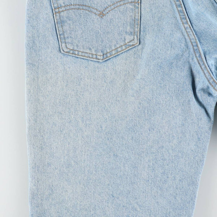 90'S Levi's 550 Relaxed Fit Orange Tab Denim Shorts, Made in USA, Men's W30 (approx.), Vintage cotton blue type Vintage Second Hand