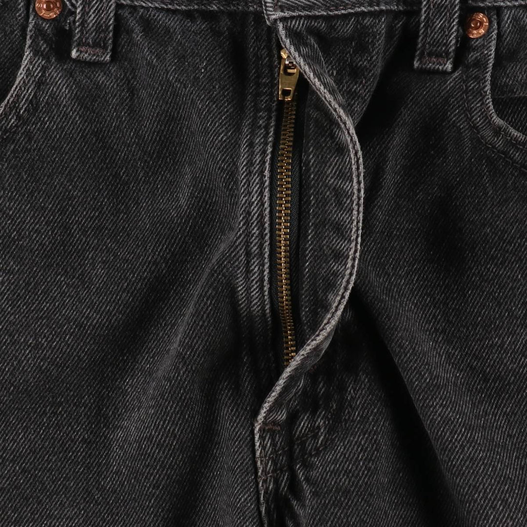 90'S Levi's 505 REGULAR FIT Black Denim Shorts, Made in USA, Men's, W32 equivalent, Vintage cotton blue type Vintage Second Hand