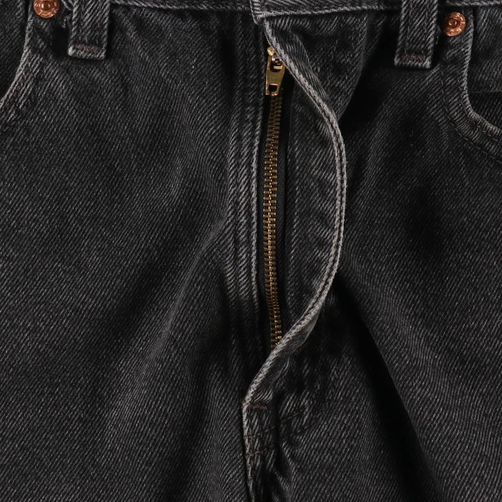 90'S Levi's 505 REGULAR FIT Black Denim Shorts, Made in USA, Men's, W32 equivalent, Vintage cotton blue type Vintage Second Hand