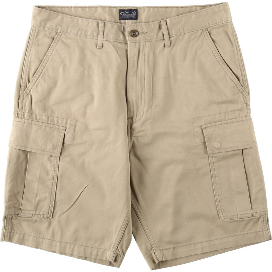 Levi's cargo shorts, men's size W36 (approx.) cotton Beige type Vintage Second Hand