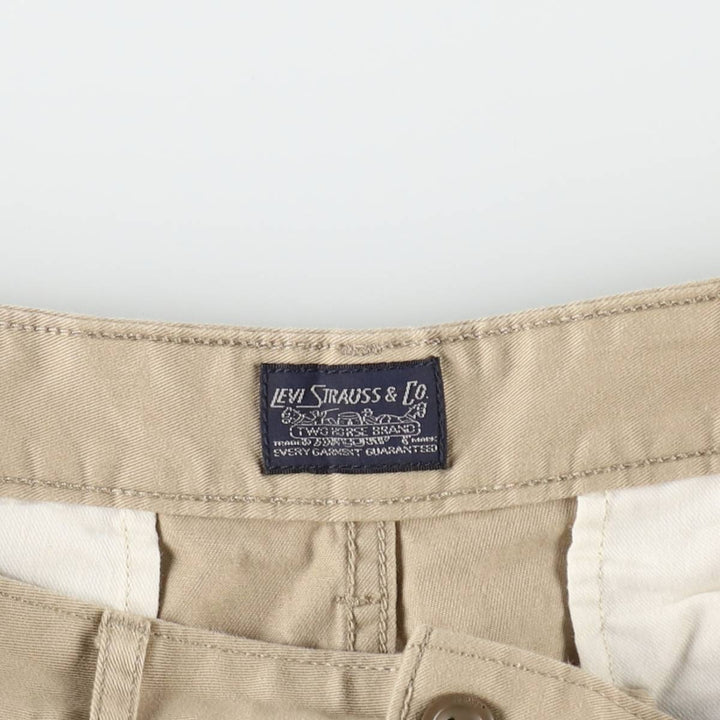 Levi's cargo shorts, men's size W36 (approx.) cotton Beige type Vintage Second Hand