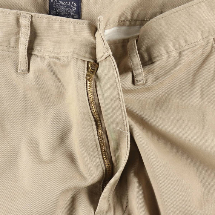 Levi's cargo shorts, men's size W36 (approx.) cotton Beige type Vintage Second Hand