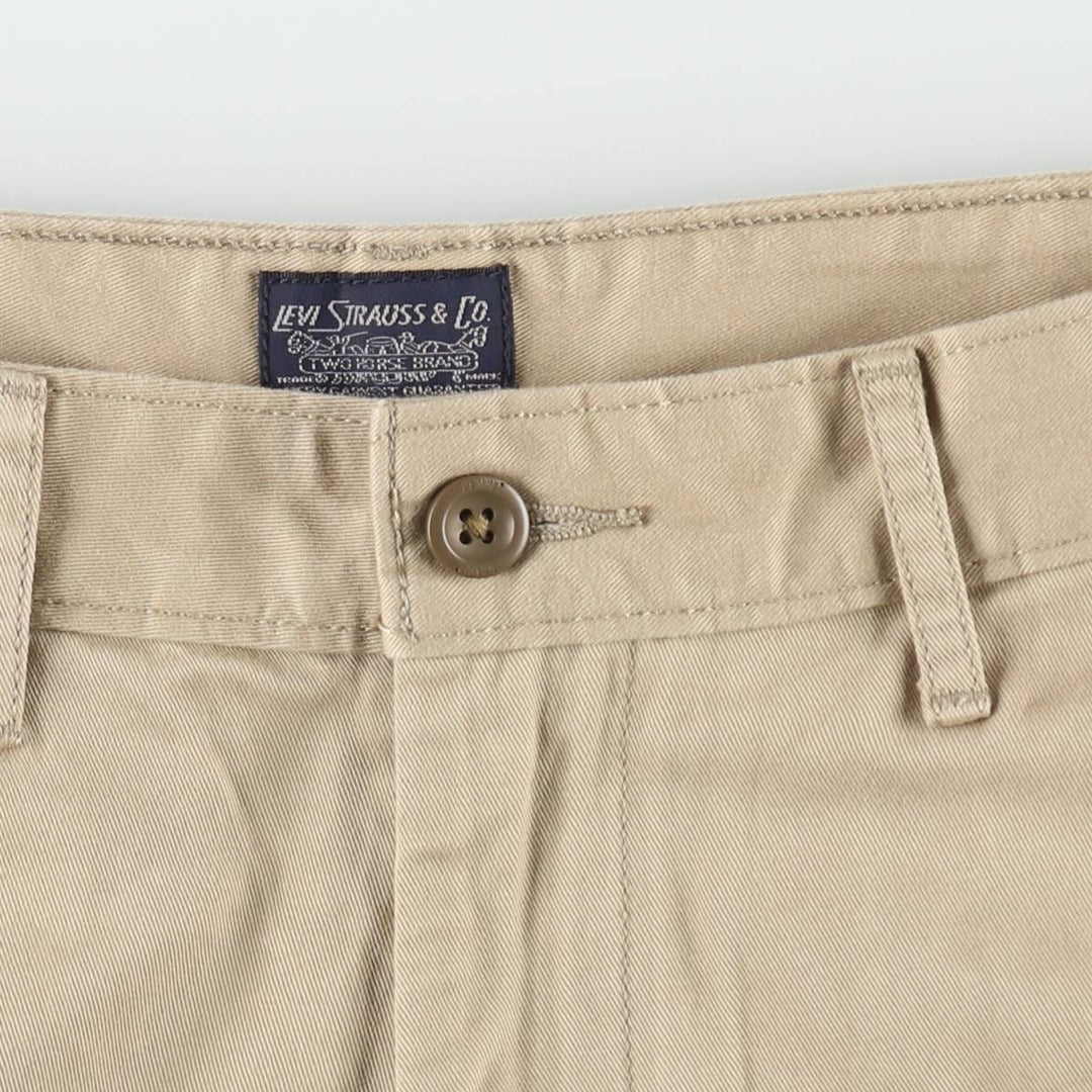 Levi's cargo shorts, men's size W36 (approx.) cotton Beige type Vintage Second Hand