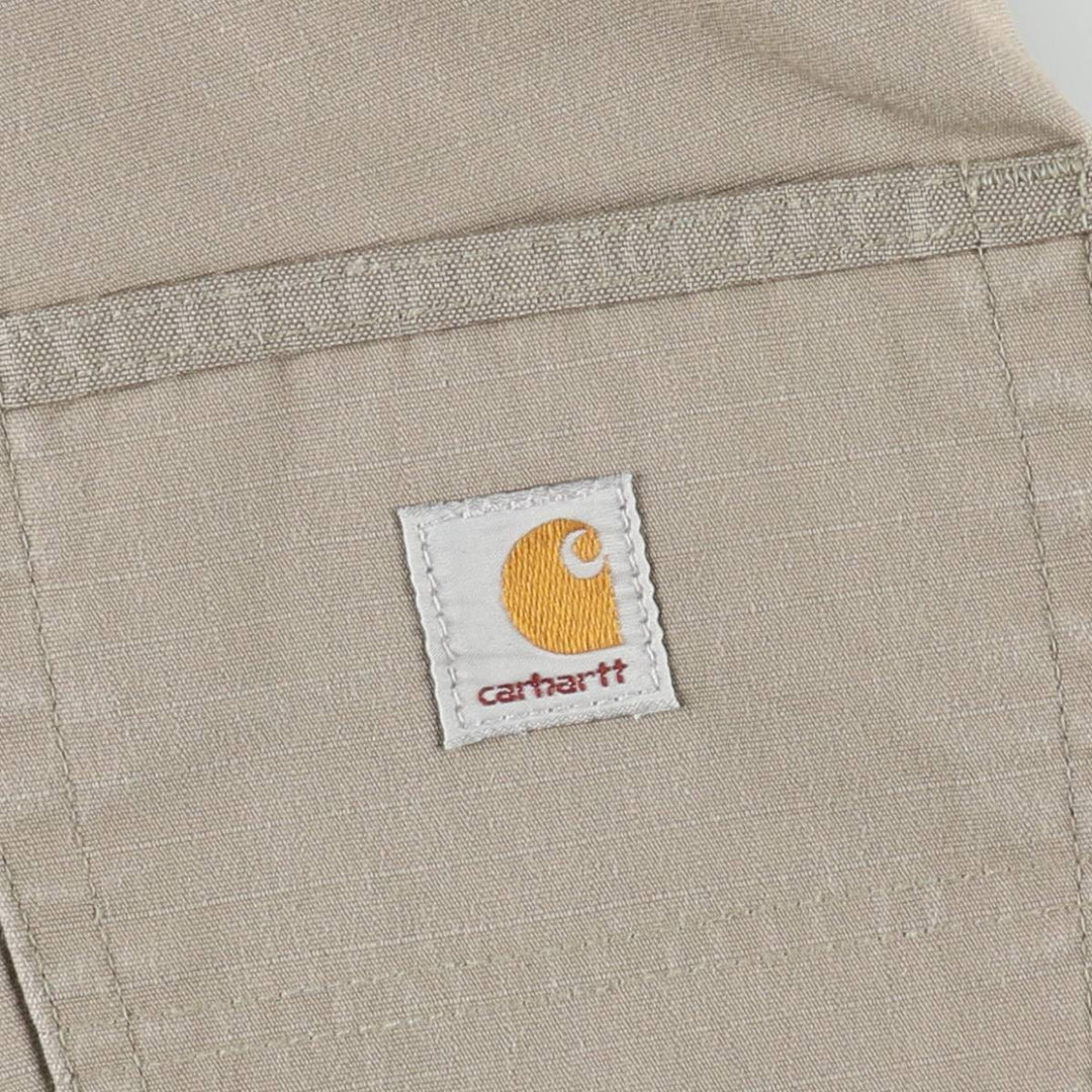 Carhartt Relaxed Fit Ripstop Cargo Shorts (Men's W30 equivalent) cotton beige type brown Vintage Second Hand