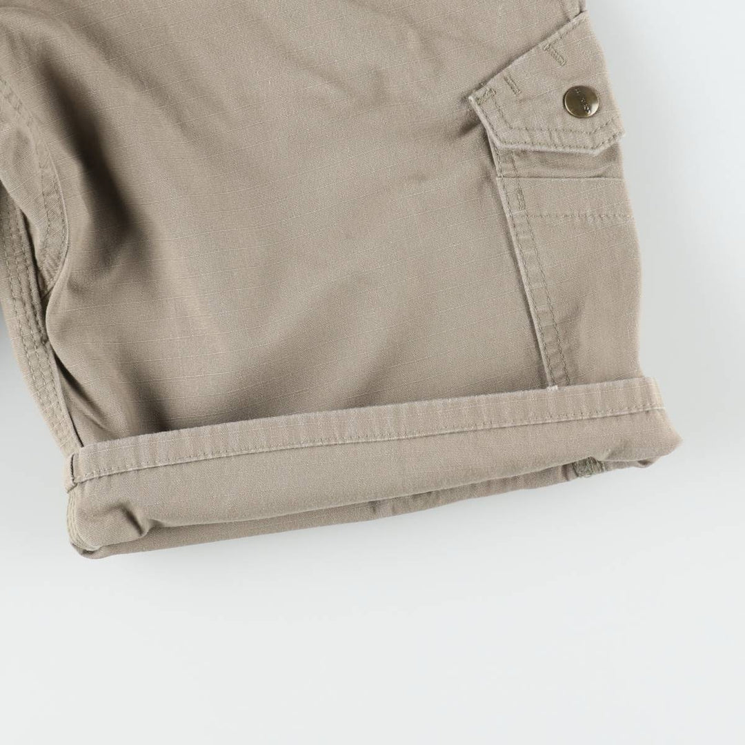 Carhartt Relaxed Fit Ripstop Cargo Shorts (Men's W30 equivalent) cotton beige type brown Vintage Second Hand