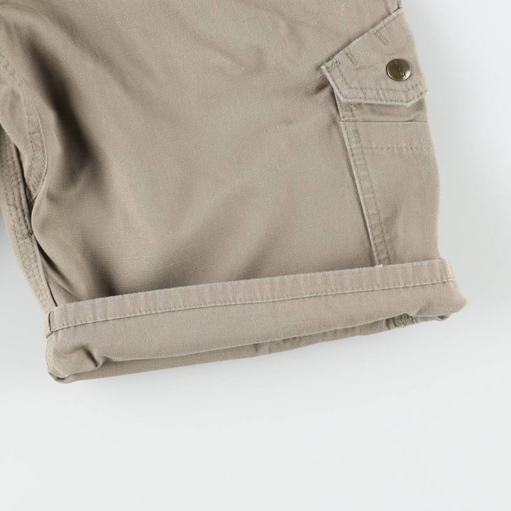 Carhartt Relaxed Fit Ripstop Cargo Shorts (Men's W30 equivalent) cotton beige type brown Vintage Second Hand