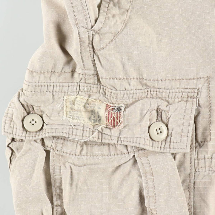 Ralph Lauren POLO JEANS COMPANY Ripstop Cargo Shorts, Men's Size W35 (approx.) cotton Beige type Vintage Second Hand