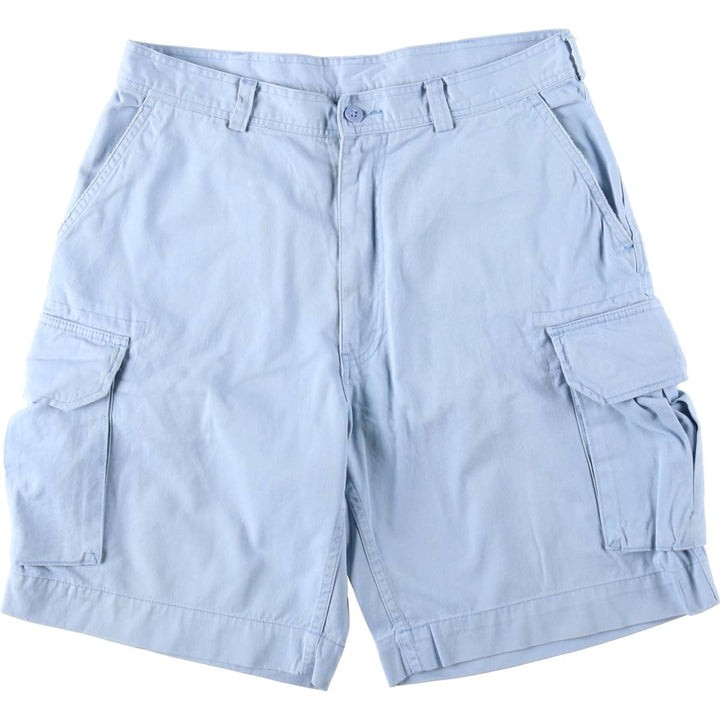 Ralph Lauren POLO by Ralph Lauren 67 CHINO Cargo Shorts, Men's Size W36 (approx.) cotton Blue type light blue Vintage Second Hand