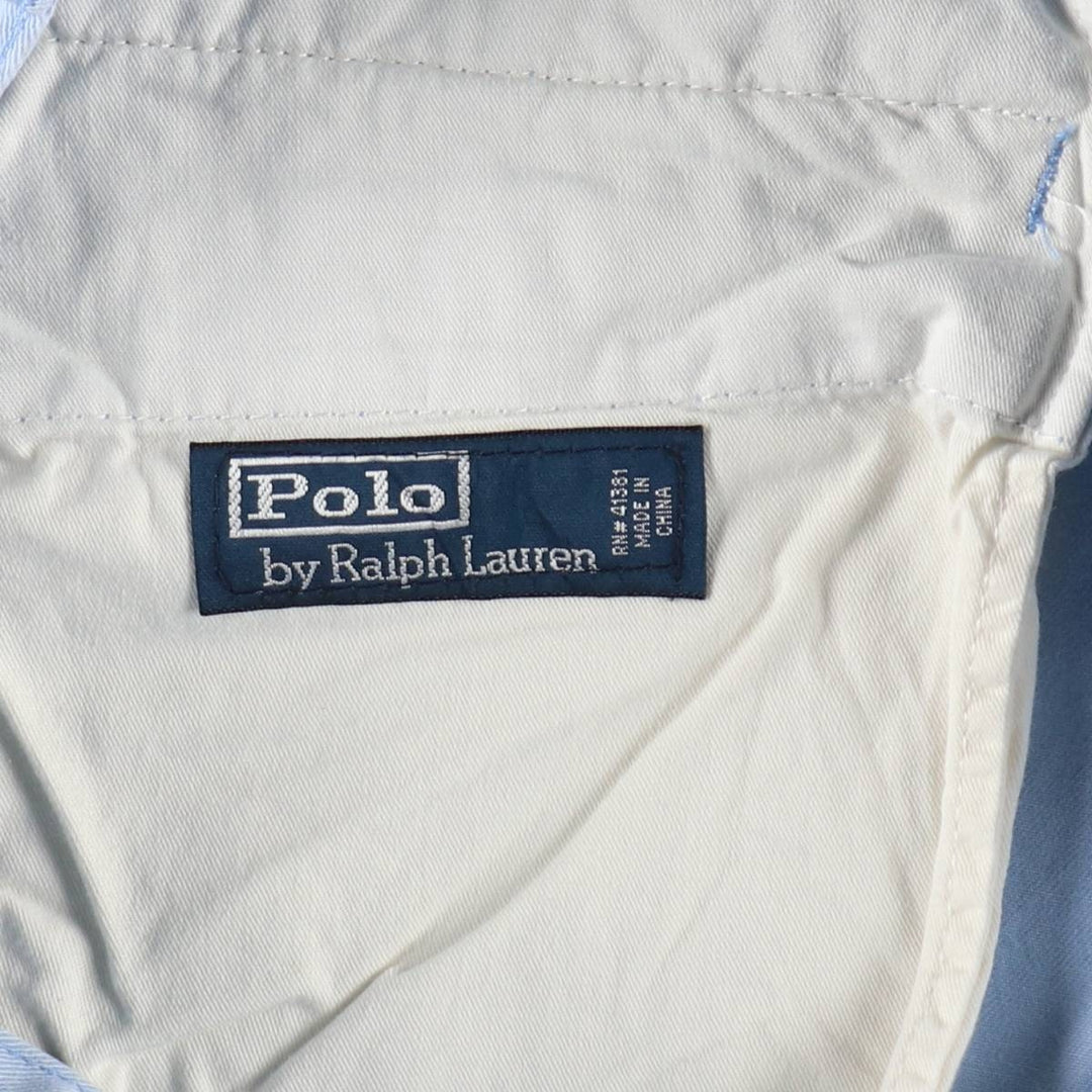 Ralph Lauren POLO by Ralph Lauren 67 CHINO Cargo Shorts, Men's Size W36 (approx.) cotton Blue type light blue Vintage Second Hand