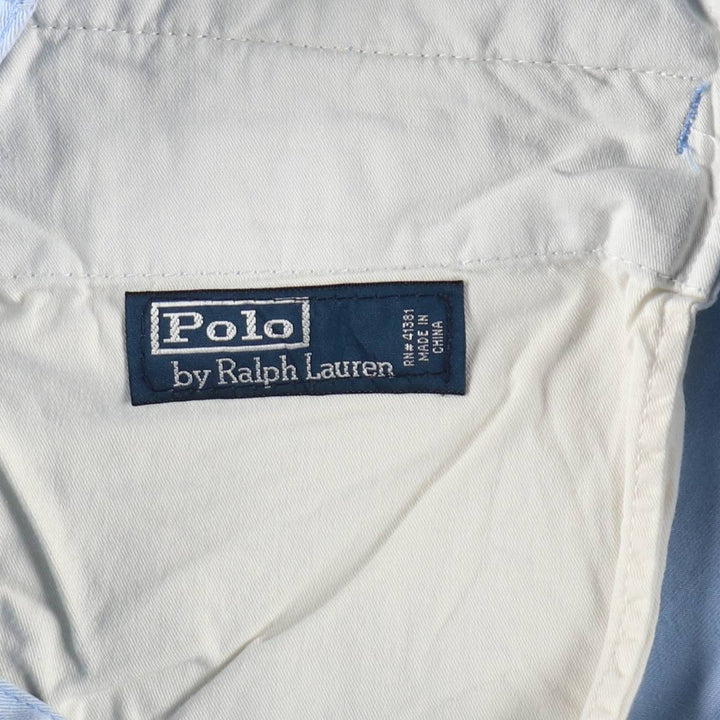 Ralph Lauren POLO by Ralph Lauren 67 CHINO Cargo Shorts, Men's Size W36 (approx.) cotton Blue type light blue Vintage Second Hand
