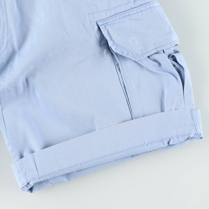 Ralph Lauren POLO by Ralph Lauren 67 CHINO Cargo Shorts, Men's Size W36 (approx.) cotton Blue type light blue Vintage Second Hand