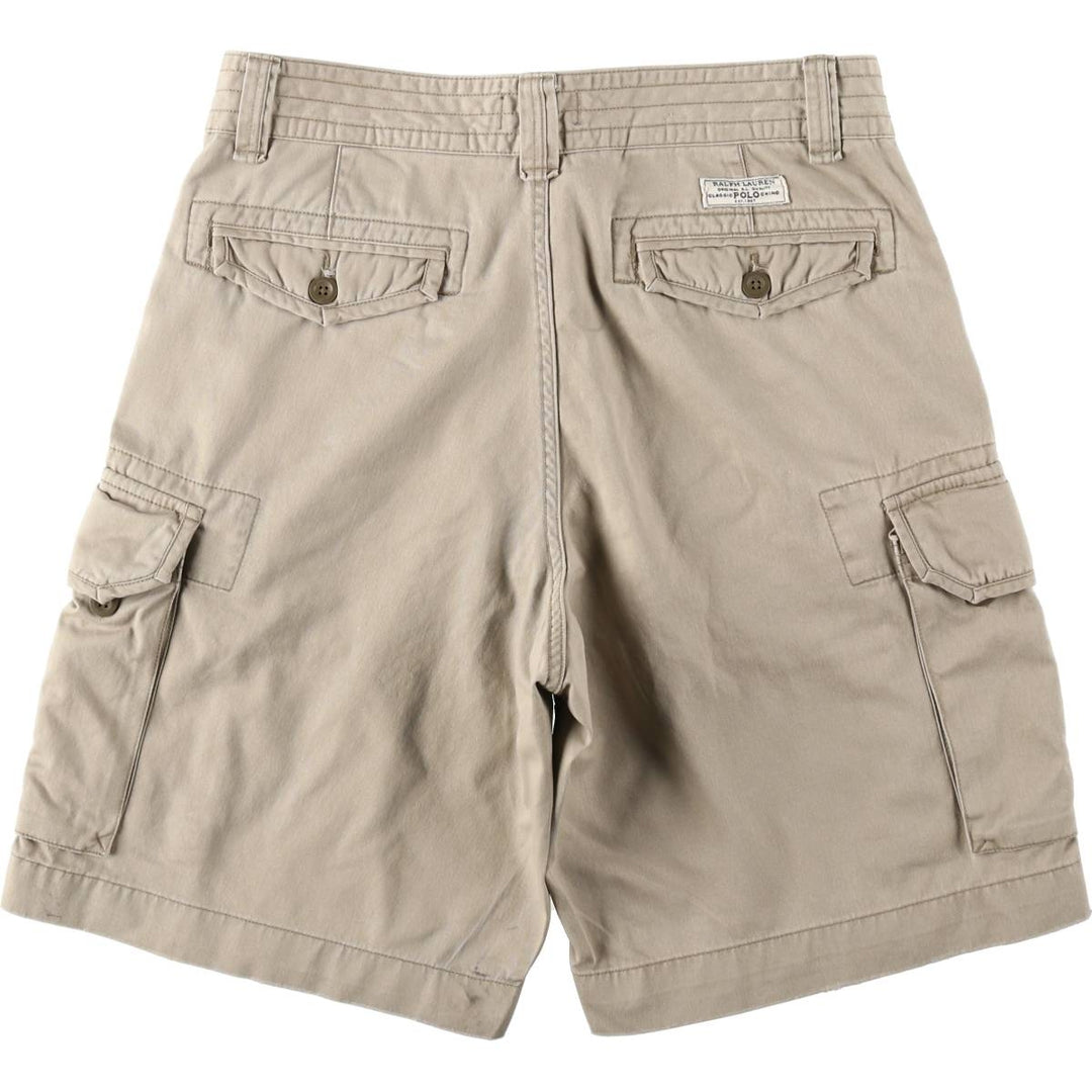 Ralph Lauren POLO RALPH LAUREN cargo shorts, men's size W35 cotton Beige type Vintage Second Hand