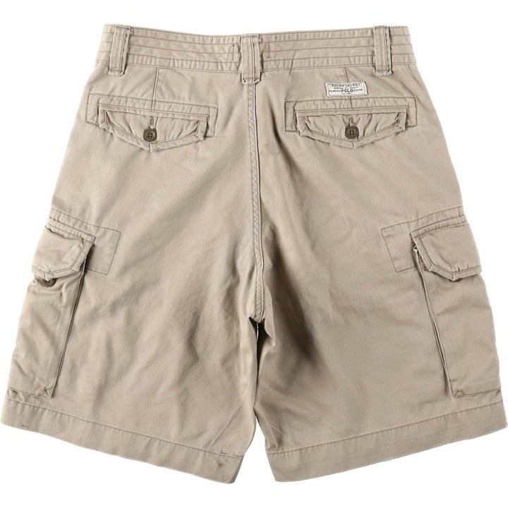 Ralph Lauren POLO RALPH LAUREN cargo shorts, men's size W35 cotton Beige type Vintage Second Hand