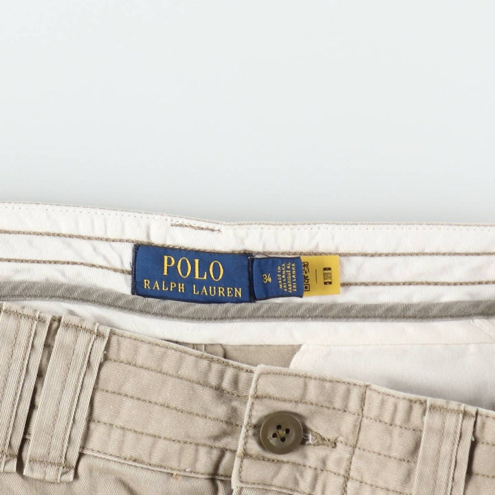Ralph Lauren POLO RALPH LAUREN cargo shorts, men's size W35 cotton Beige type Vintage Second Hand