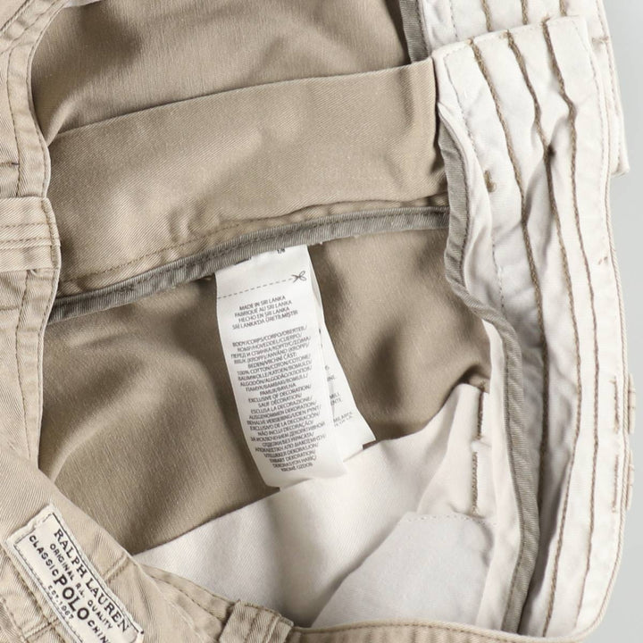 Ralph Lauren POLO RALPH LAUREN cargo shorts, men's size W35 cotton Beige type Vintage Second Hand