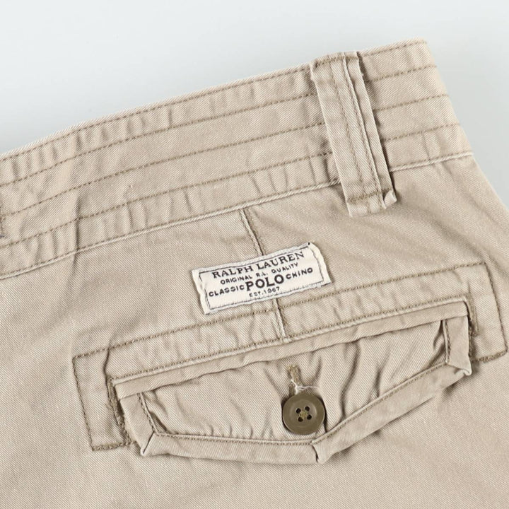 Ralph Lauren POLO RALPH LAUREN cargo shorts, men's size W35 cotton Beige type Vintage Second Hand