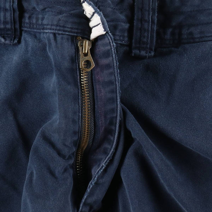 Ralph Lauren POLO by Ralph Lauren cargo shorts, men's size W39 (approx.) cotton navy blue type Vintage Second Hand