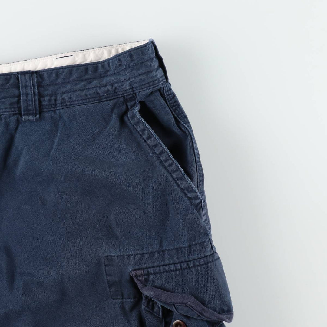 Ralph Lauren POLO by Ralph Lauren cargo shorts, men's size W39 (approx.) cotton navy blue type Vintage Second Hand