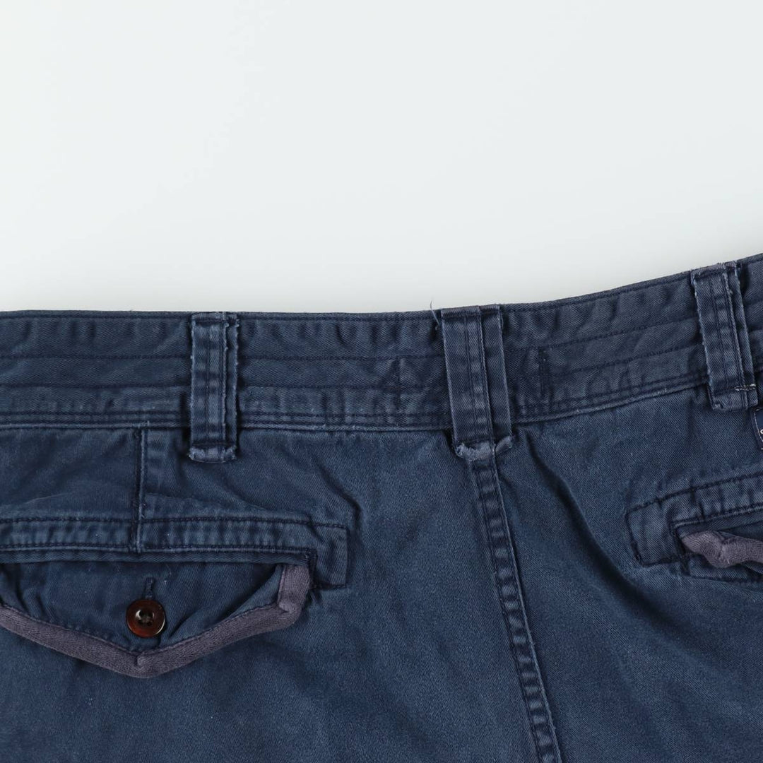 Ralph Lauren POLO by Ralph Lauren cargo shorts, men's size W39 (approx.) cotton navy blue type Vintage Second Hand